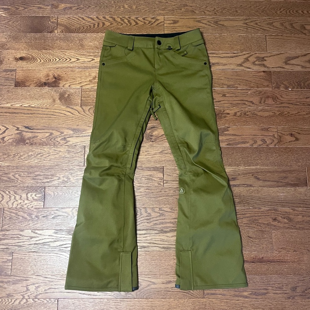 Volcom snow pants, Olivia green, small